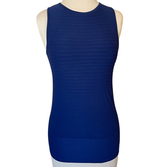 Athleta Derek Lam 1OC Union Seamless Tank Unstinkable Navy Blue, Size Medium - Picture 2 of 8